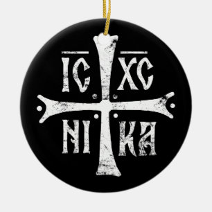 ICXCNIKA kruis orthodoxe religie christendom symbo Keramisch Ornament