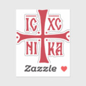 ICXCNIKA kruis orthodoxe religie christendom symbo Sticker (Vel)