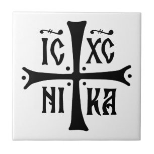 ICXCNIKA kruis orthodoxe religie christendom symbo Tegeltje