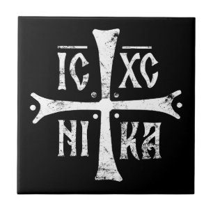 ICXCNIKA kruis orthodoxe religie christendom symbo Tegeltje