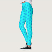 Icy Aqua en Blue Snowflake Pattern Leggings (Links)