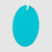 Icy Aqua en Blue Snowflake Pattern Ornament (voorkant)