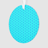 Icy Aqua en Blue Snowflake Pattern Ornament (voorkant)
