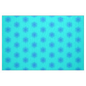 Icy Aqua en Blue Snowflake Pattern Stof (Fat Quarter)