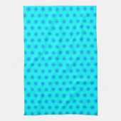 Icy Aqua en Blue Snowflake Pattern Theedoek (Verticaal)