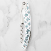 Icy Blue 2026 with Santa Hat and Snowflakes Kurkentrekker (Voorkant)