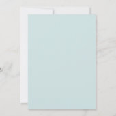 Icy Blue 2 Venue Chuch Wedding Invitation Kaart (Achterkant)