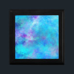 Icy Blue Abstract Design Cadeaudoosje<br><div class="desc">Icy Blue abstracte kunst met een gemarmerde textuur. Blauwte,  paars en inktvissen mengen samen tot een etherische textuur van creëer.</div>
