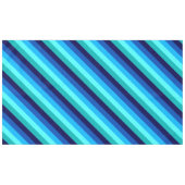 Icy Blue Blauwgroen strepen groot tafelkleed (Voorkant (Horizontaal))