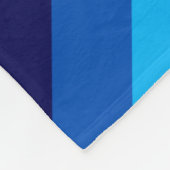 Icy Blue Blauwgroen strepen Medium fleece deken (Hoek)