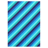 Icy Blue Blauwgroen strepen Medium tafelkleed (Voorkant)