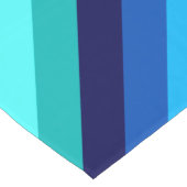 Icy Blue Blauwgroen Stripes Grote Tafelloper (Hoek)