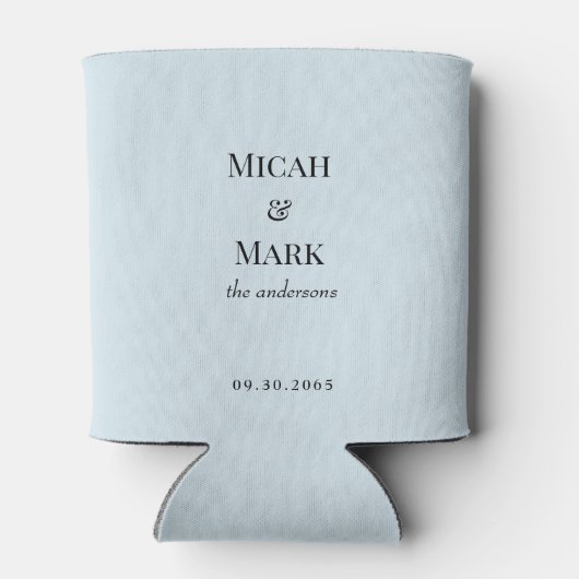 Icy Blue bruiloft Koelbox Blikjeskoeler (Achterkant)