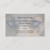 Icy Blue Canine Eyes Visitekaartje (Achterkant)