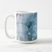 Icy Blue Celestite Crystal Geode Printed Gemstone  Koffiemok (Links)