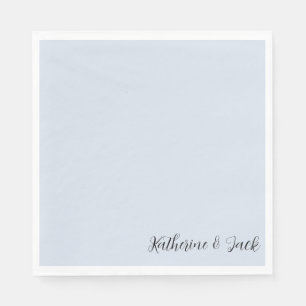 Icy Blue Custom Luncheon Napkins Servet