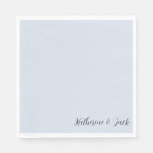 Icy Blue Custom Luncheon Napkins Servet (Voorkant)
