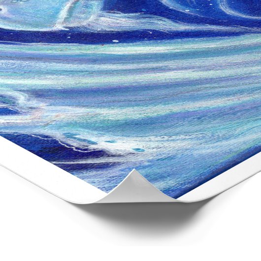 Icy Blue Dragon poster print van Renee Lavoie (Hoek)