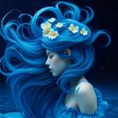 Icy Blue Elegance Decoupage Paper v1 Tissuepapier