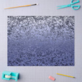 Icy Blue en White Ombre Crackle Pattern Tissuepapier (Craft)
