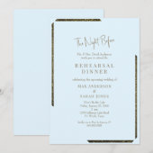 Icy Blue & Gold oogverblindend de avond ervoor Kaart (Voorkant / Achterkant)