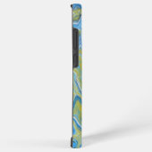 Icy Blue Green Kleurrijke Abstracte Marmeren Textu Samsung Galaxy Hoesje (Rechterkant)