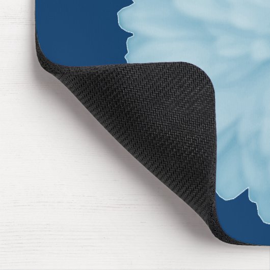 Icy Blue Marigold Mousepad Muismat (Hoek)