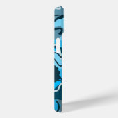 Icy Blue Marked Abstract Case-Mate iPhone Case (Achterkant / Rechts)