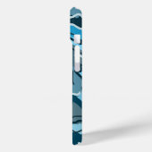 Icy Blue Marked Abstract Case-Mate iPhone Case (Achterkant / Links)