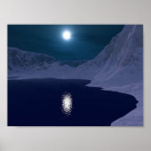 Icy Blue Moonlight Poster (Voorkant)