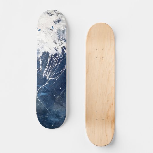 Icy Blue Mountain Summit Skateboard (Voorkant)