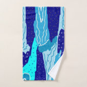Icy Blue Ocean Bad Handdoek (Handdoek)