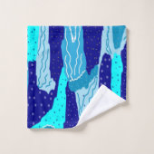 Icy Blue Ocean Bad Handdoek (Wasdoekje)