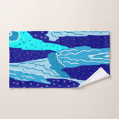 Icy Blue Ocean Bad Handdoek (Handdoek)