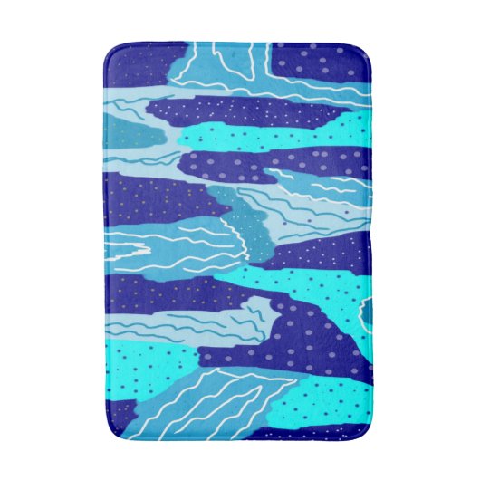 Icy Blue Ocean Badmat (Voorkant Verticaal)