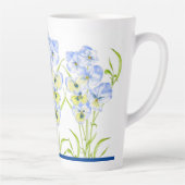 Icy Blue Pansies op een grote latente Mok (Rechts)