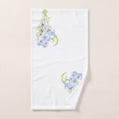 Icy Blue Pansies op een set handdoeken (Handdoek)
