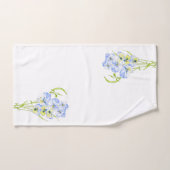 Icy Blue Pansies op een set handdoeken (Handdoek)