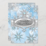 Icy Blue Princess Winter Wonderland Sweet 16 Kaart<br><div class="desc">Icy Blue. Sweet Sixteen. Sweet 16. Elegant prinses tiara en sneeuwvlokken van juweel. Let op: alle platte afbeeldingen hebben geen echte juwelen!</div>