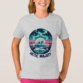 Icy Blue Retro Polar Beer Arctic Majesty T-shirt