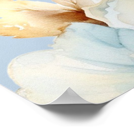 Icy Blue Romance Welcome Poster (Hoek)