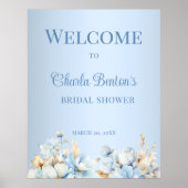 Icy Blue Romance Welcome Poster (Voorkant)