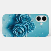 Icy Blue Rozen met Droplets Hoesje-Mate iPhone Cas Case-Mate iPhone Case (Achterkant (horizontaal))