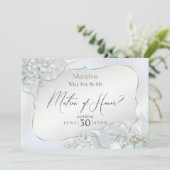 Icy Blue Shimmer zal je mijn matron zijn. Kaart (Staand voorkant)