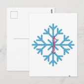 Icy Blue Snowflake Thunder_Cove Briefkaart (Voorkant / Achterkant)