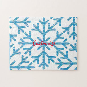 Icy Blue Snowflake Thunder_Cove Legpuzzel