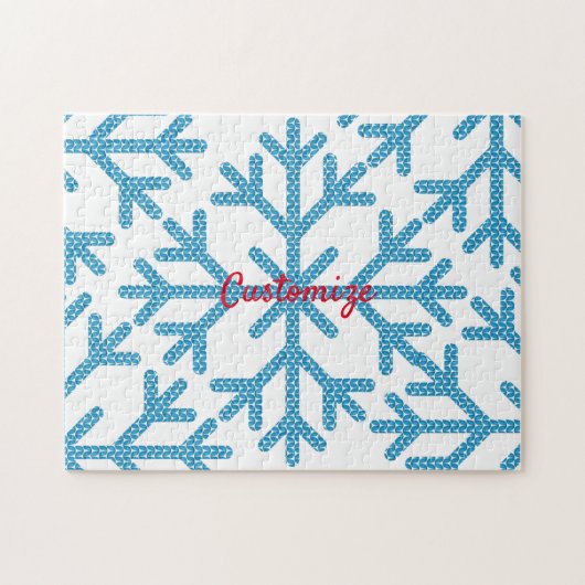 Icy Blue Snowflake Thunder_Cove Legpuzzel (Horizontaal)