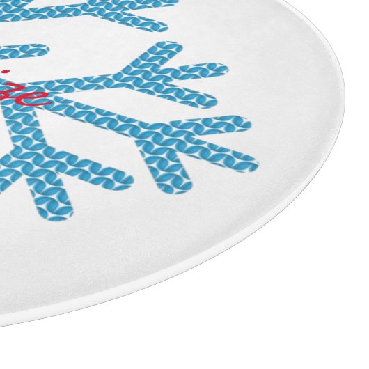 Icy Blue Snowflake Thunder_Cove    Snijplank (Hoek)