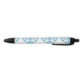 Icy Blue Snowflake Thunder_Cove Zwarte Inkt Pen (Bodem)