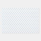 Icy Blue Snowflake Winter Gift Wrap Sheets Inpakpapier Vel (Voorkant 3)